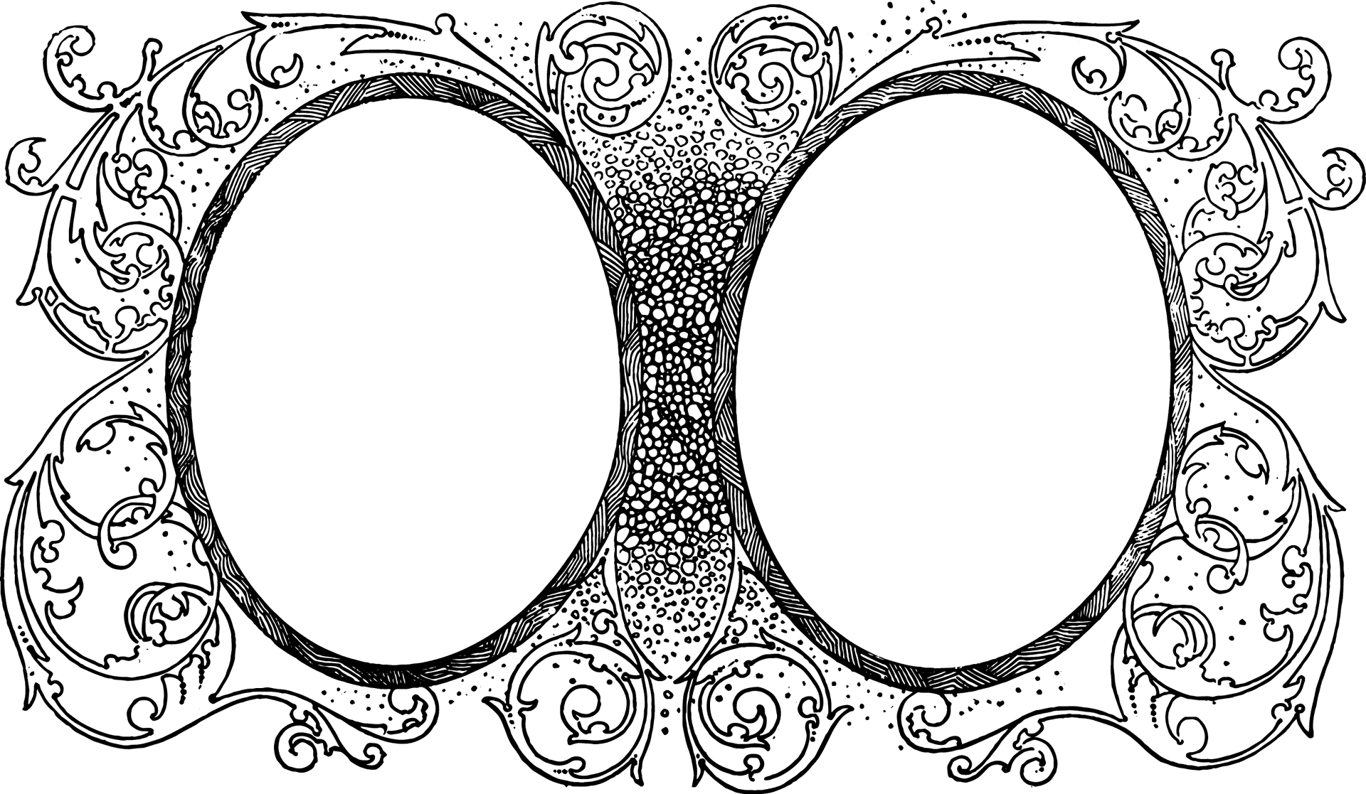 Ornate Vintage Frames Vector PNG