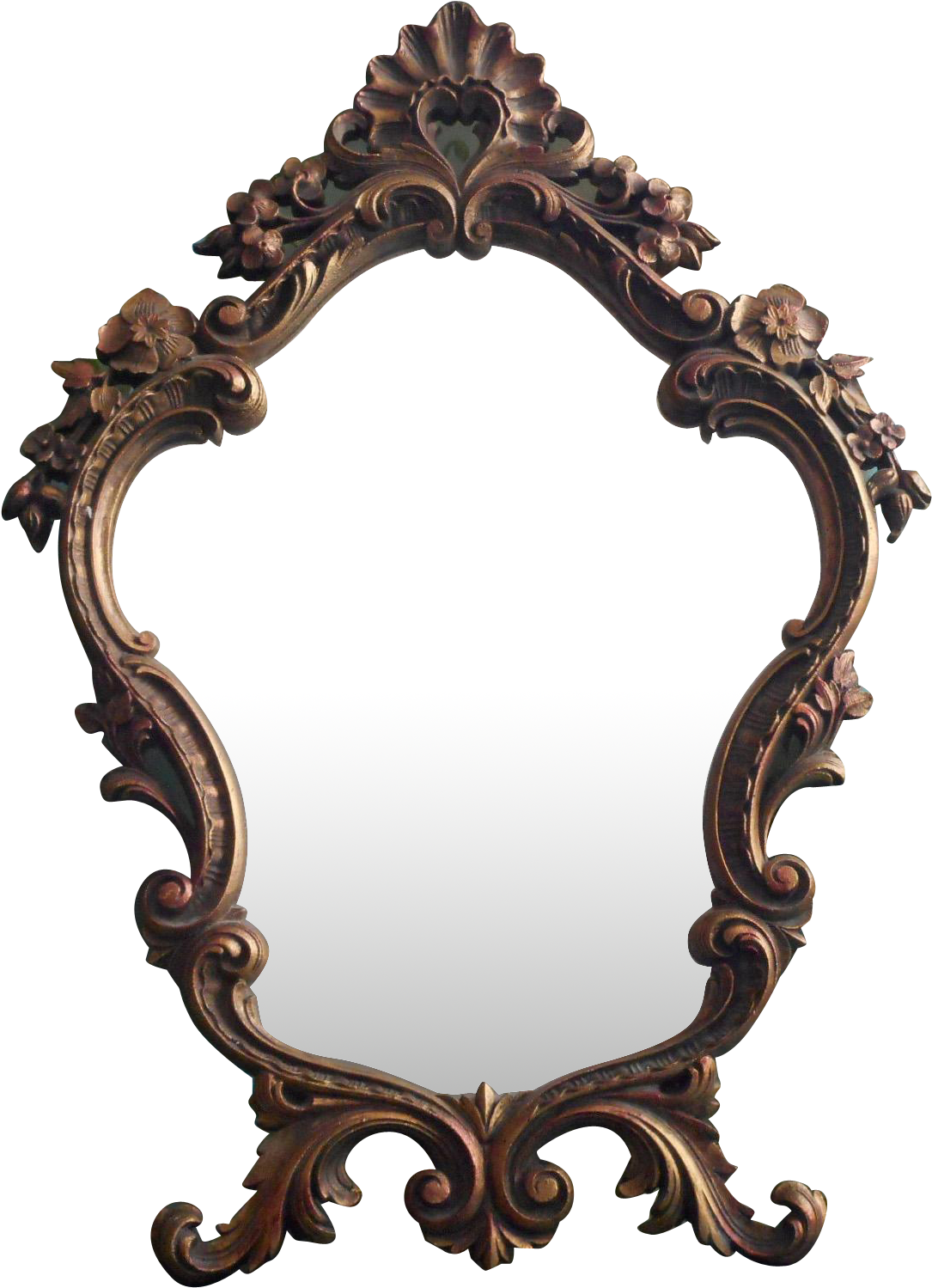 Ornate Vintage Mirror Frame PNG