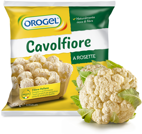 Orogel Cavolfiore Frozen Cauliflower Package PNG