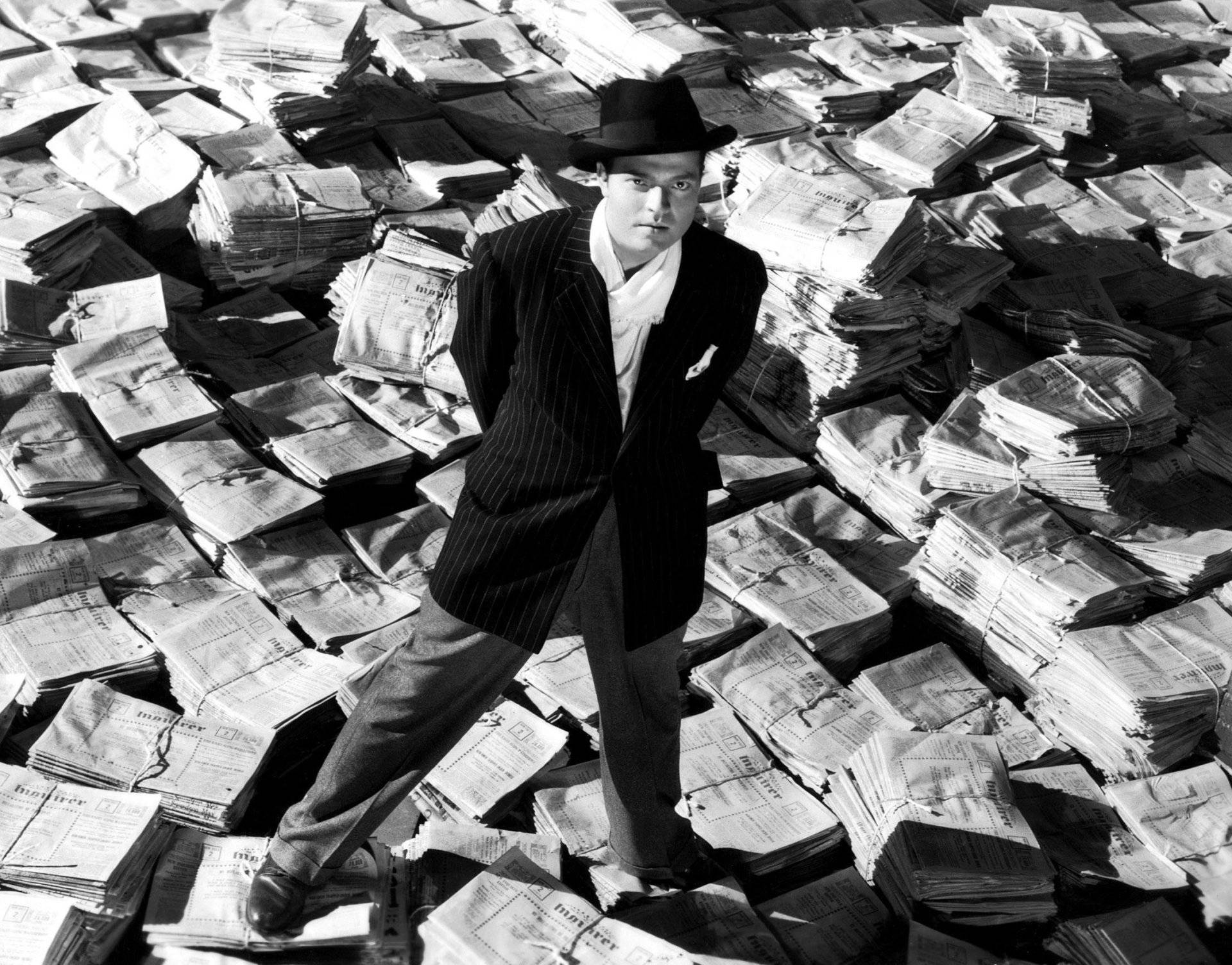 Orson Welles til Citizen Kane filmtapet Wallpaper
