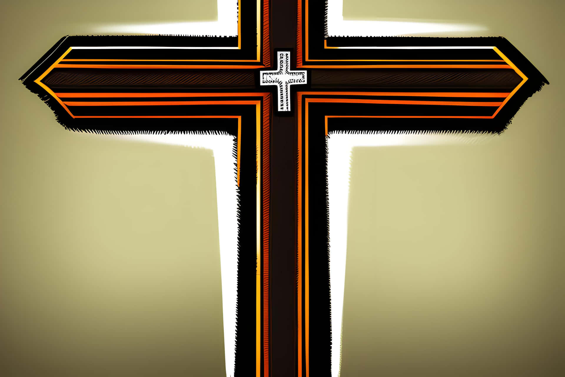 Orthodox Cross Artwork Wallpaper