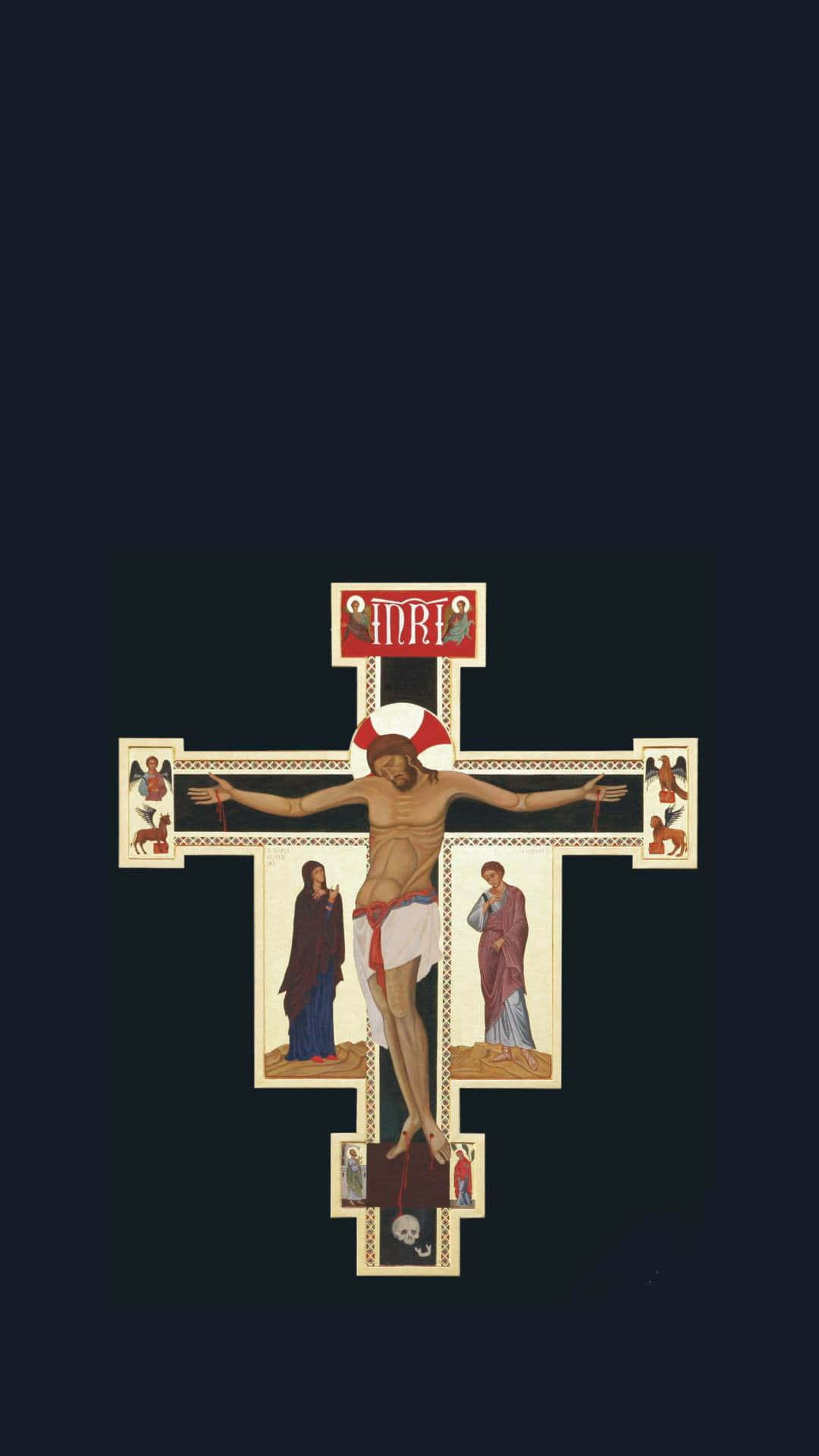 Orthodox Crucifixion Iconography Wallpaper