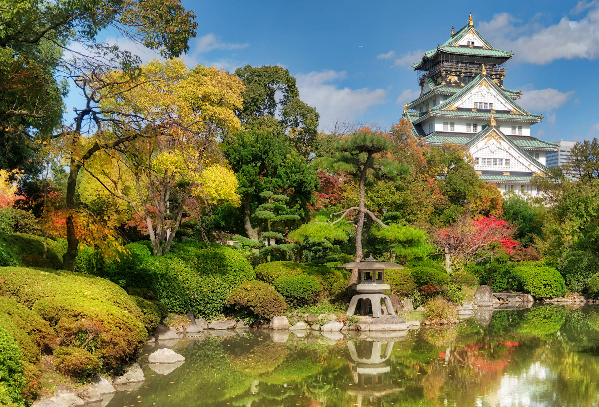 Osaka Castle Zen Garden