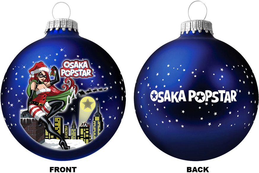 Osaka Popstar Christmas Ornament PNG