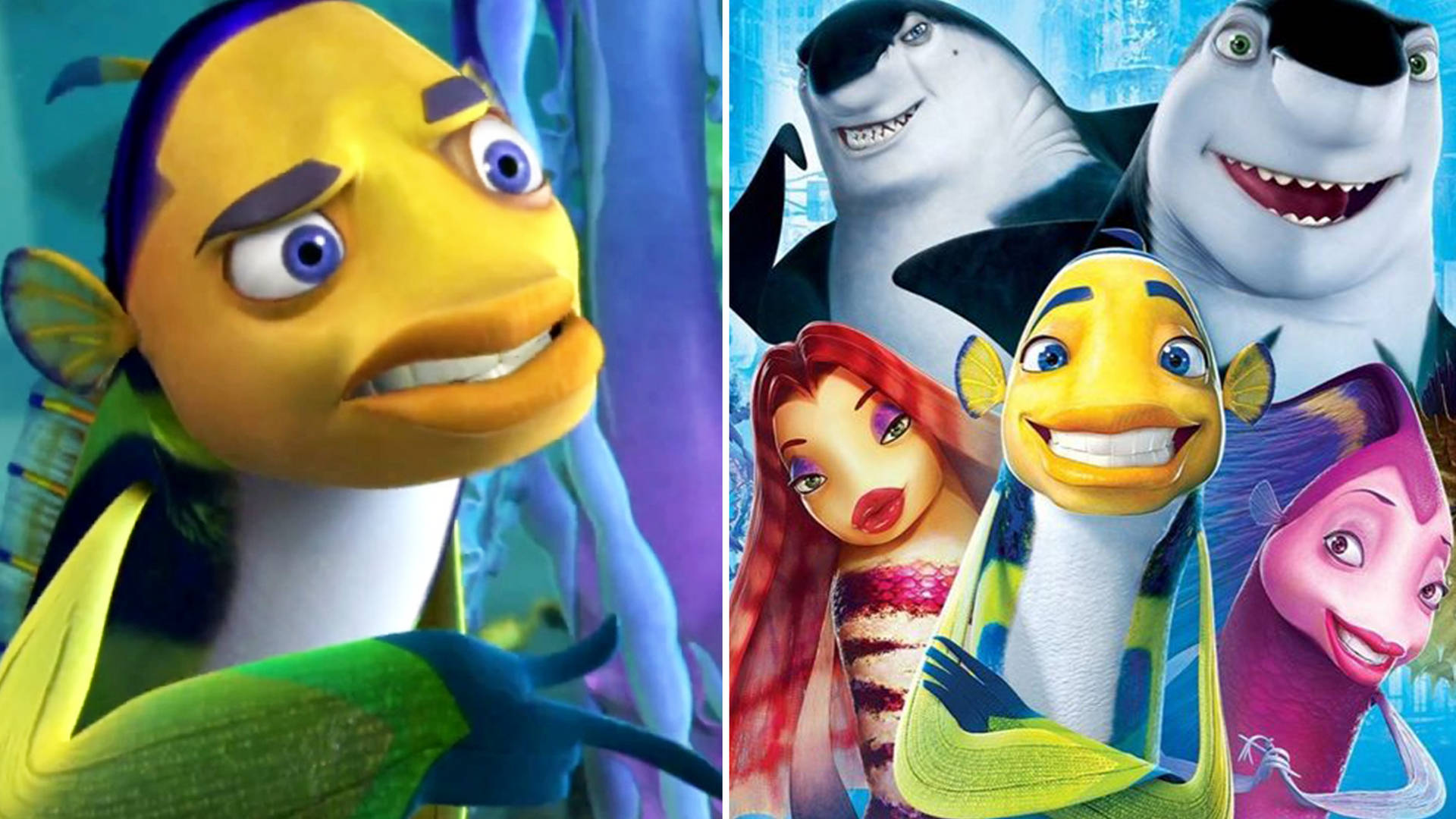 Oscar And Other Characters Shark Tale Wallpaper