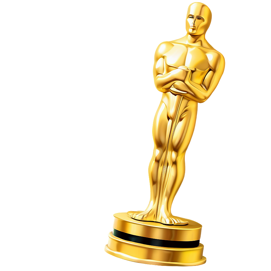 Oscar Award On Pedestal Png 06202024 PNG