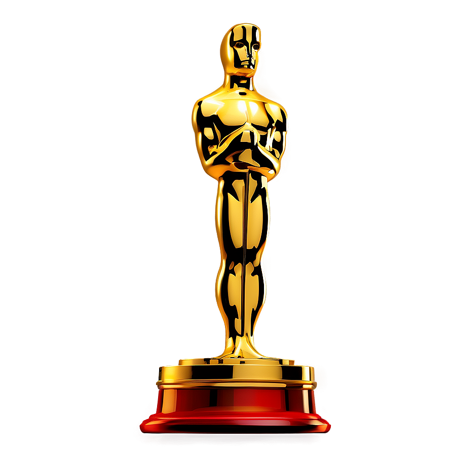 Oscar Statue In Gold Png 06202024 PNG