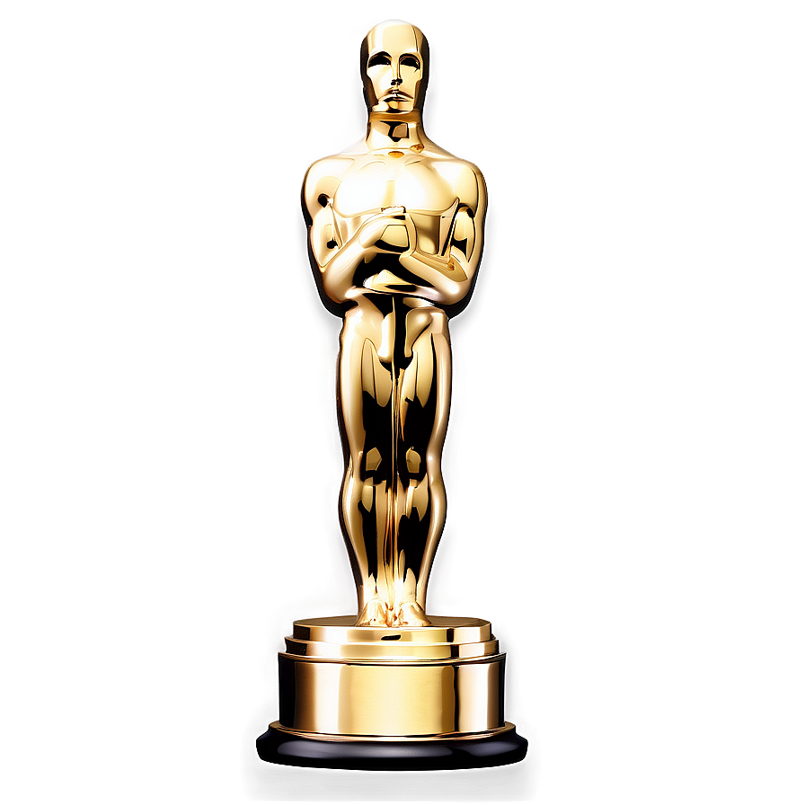 Oscar Statue In Gold Png Bih PNG