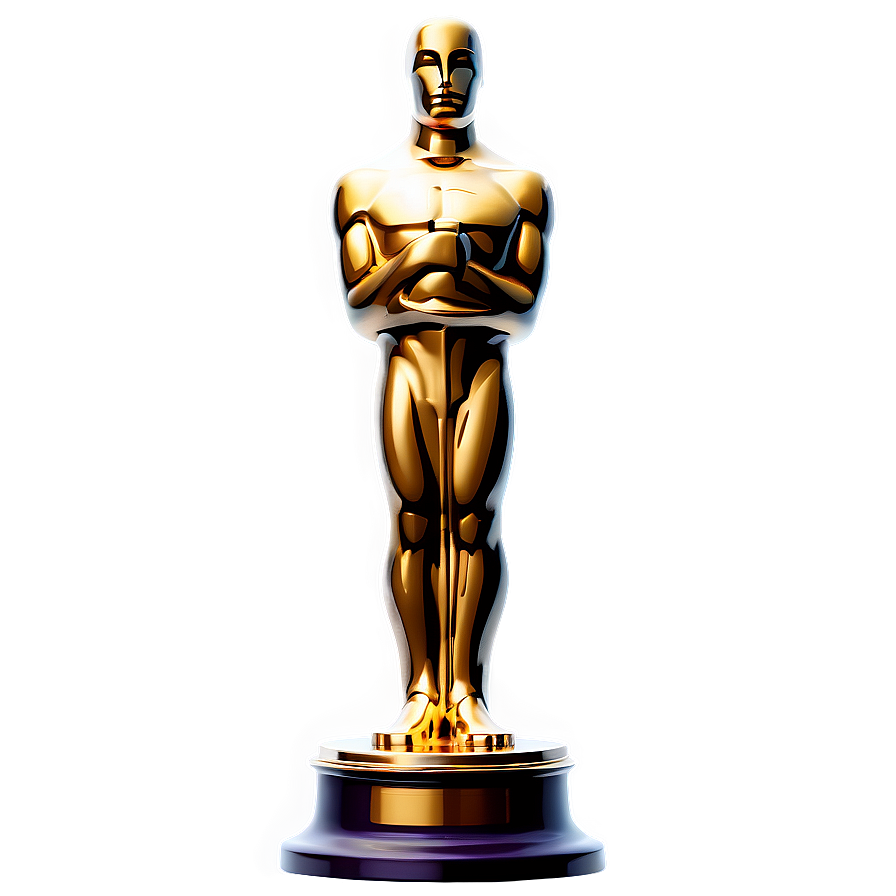 Oscar Statue Spotlight Png 06202024 PNG