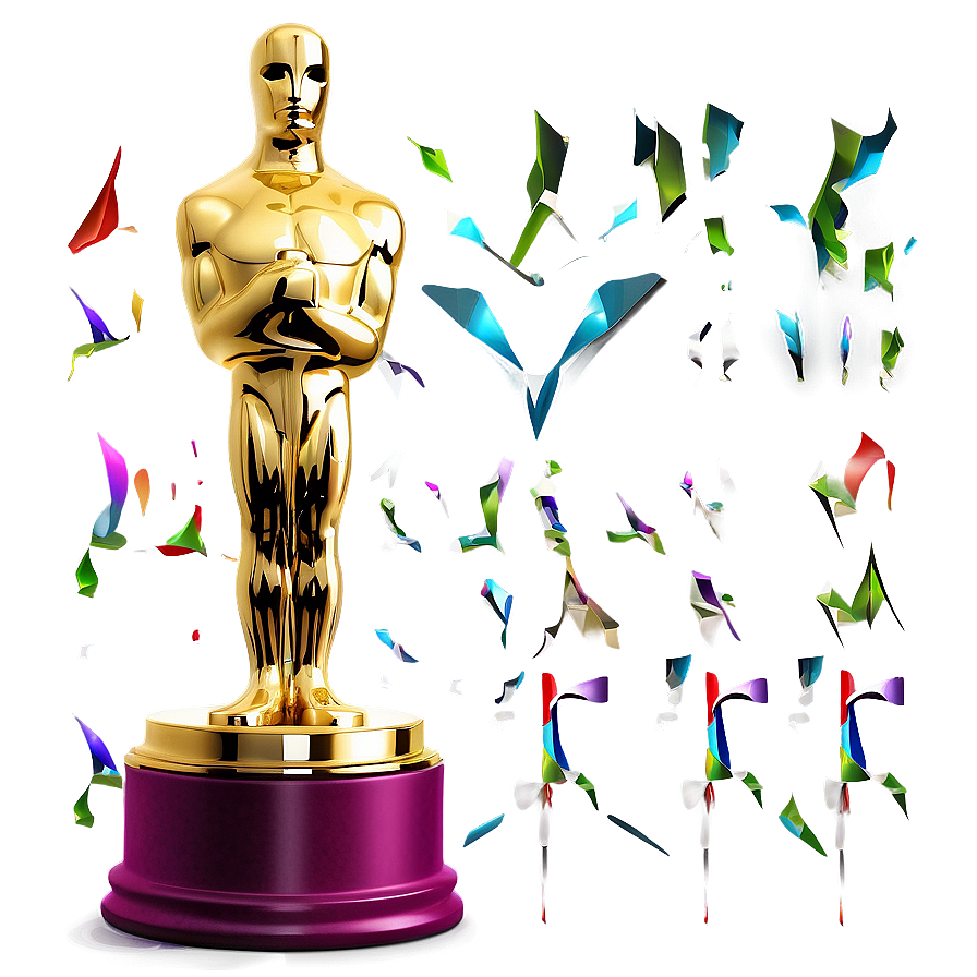 Oscar Trophy Shelf Png Icb52 PNG