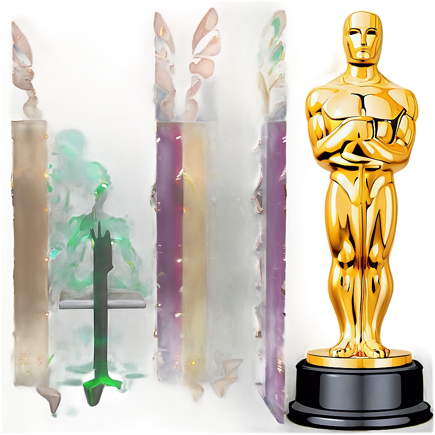 Oscar Trophy Shelf Png Pkp PNG