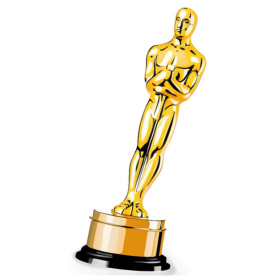 Oscar Trophy With Stars Png Wby33 PNG