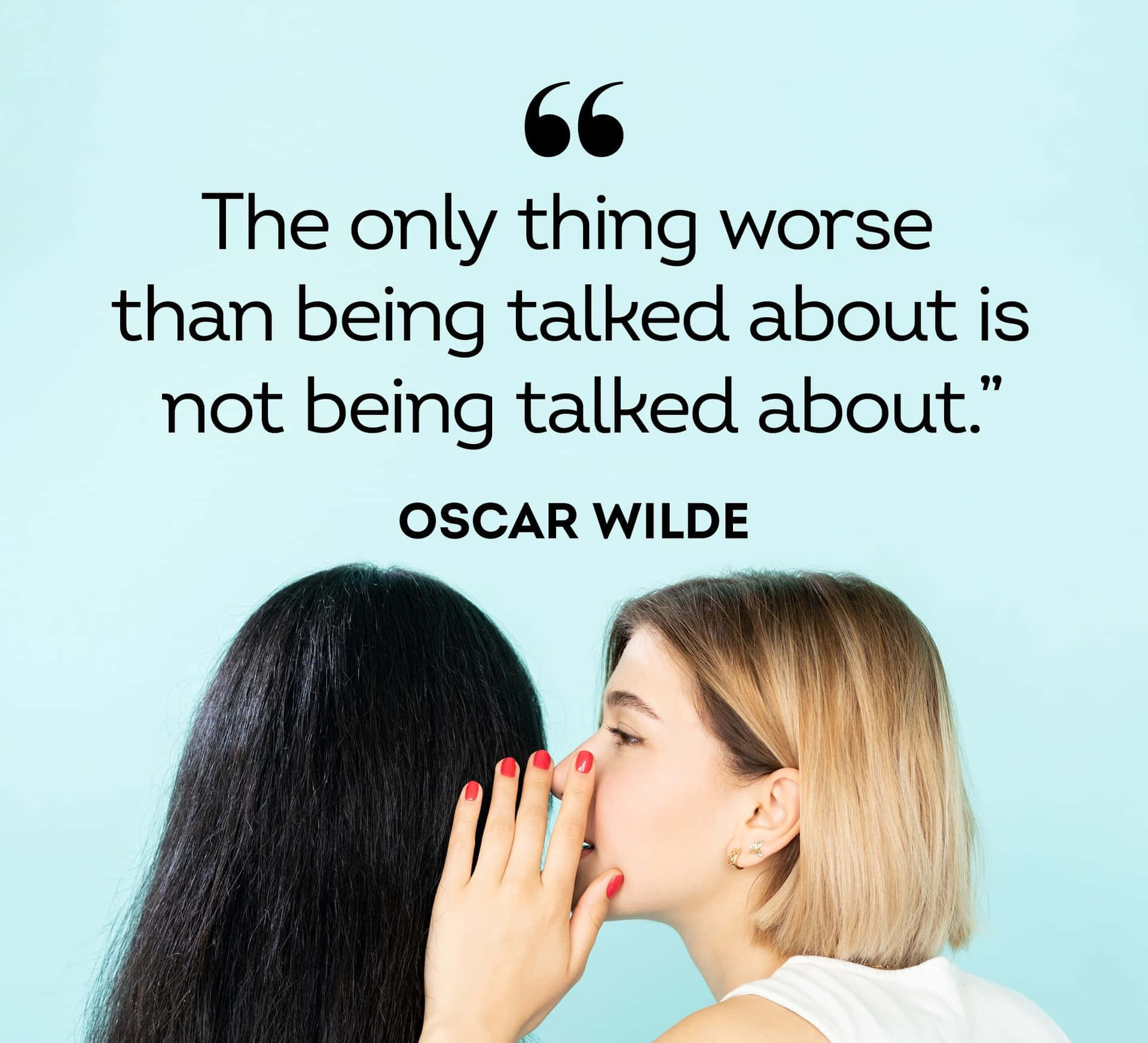 Oscar Wilde Quote Secret Telling Wallpaper