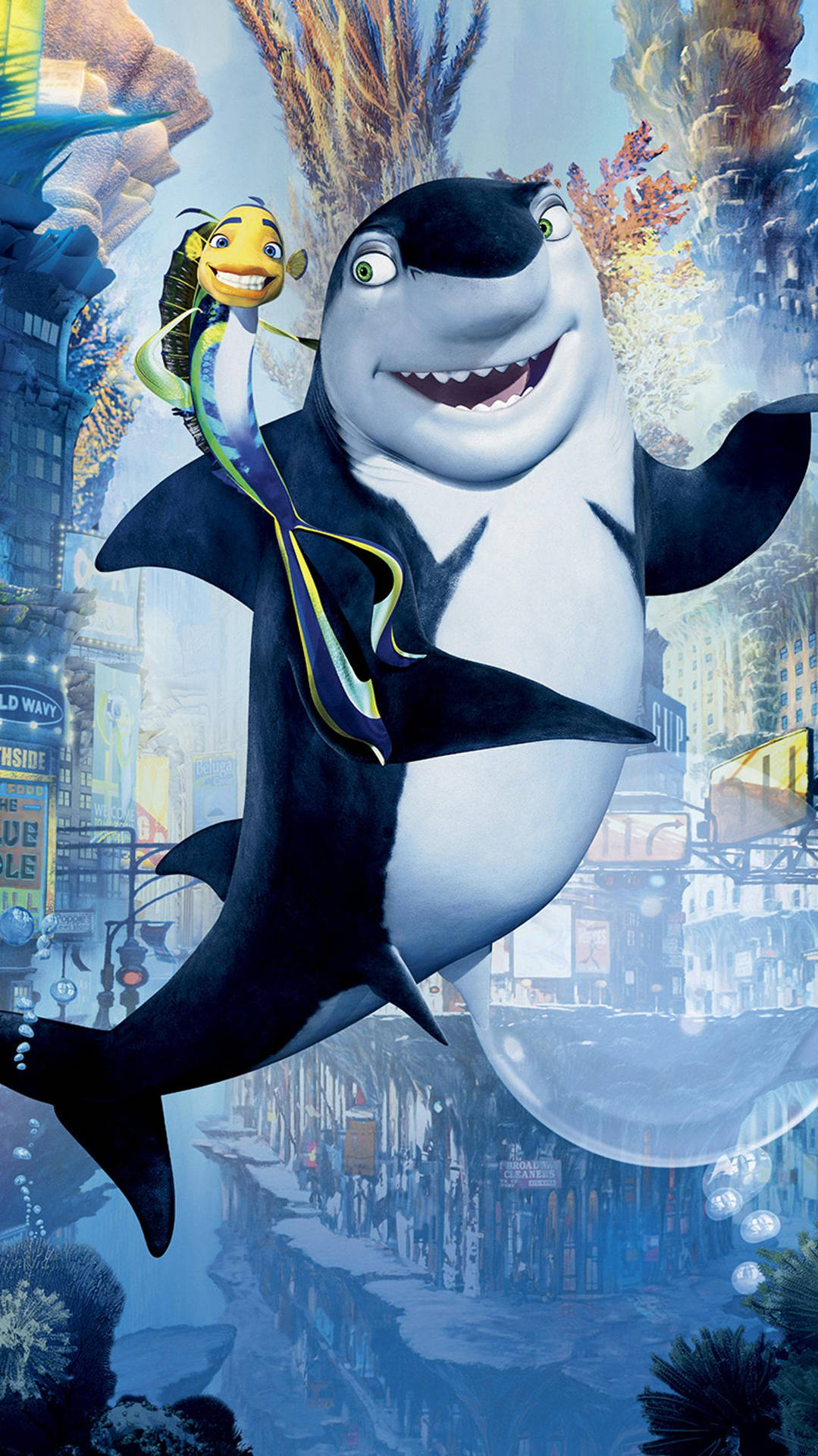 Oscar With Lenny Shark Tale Wallpaper
