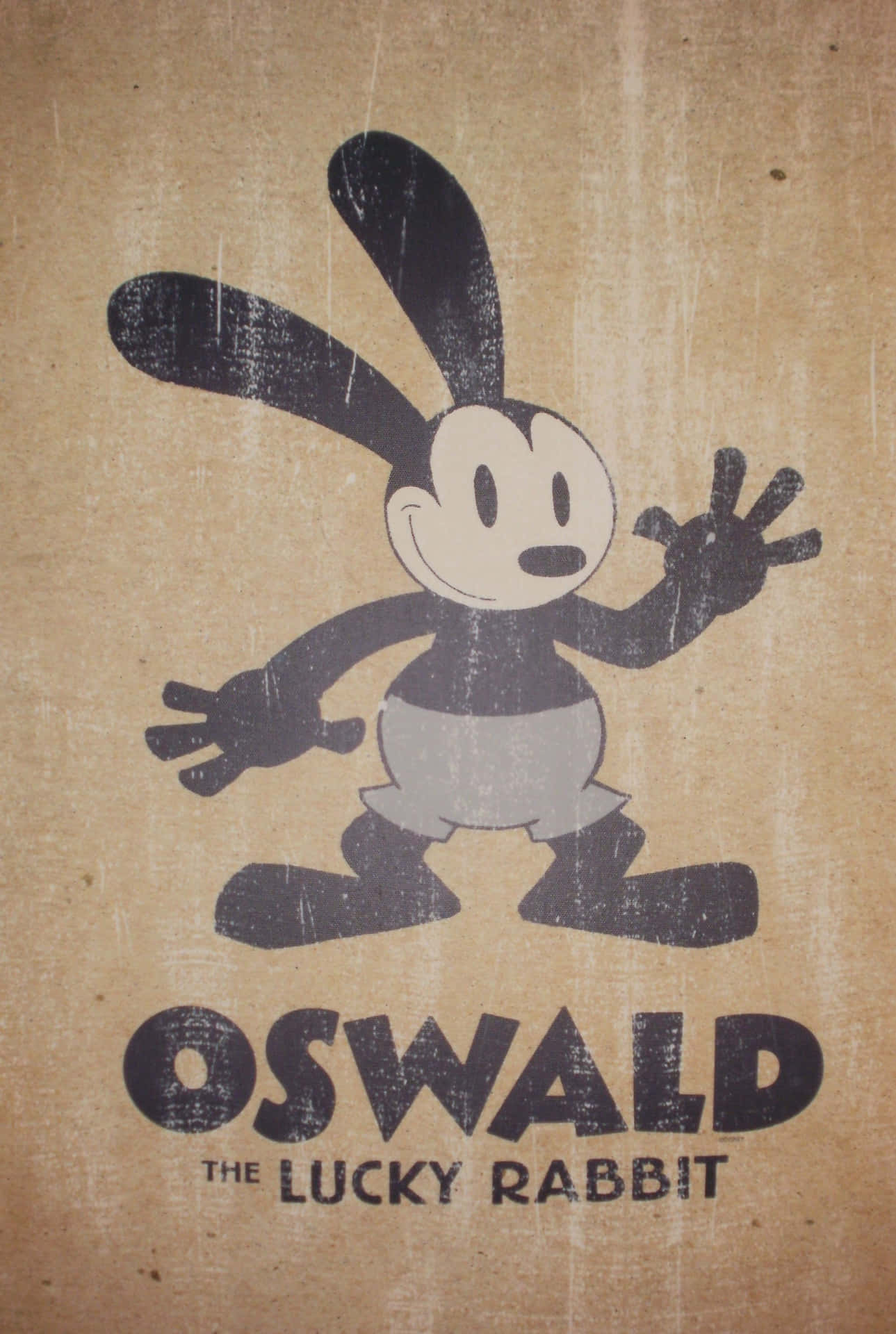 Oswald The Lucky Rabbit Vintage Poster Wallpaper