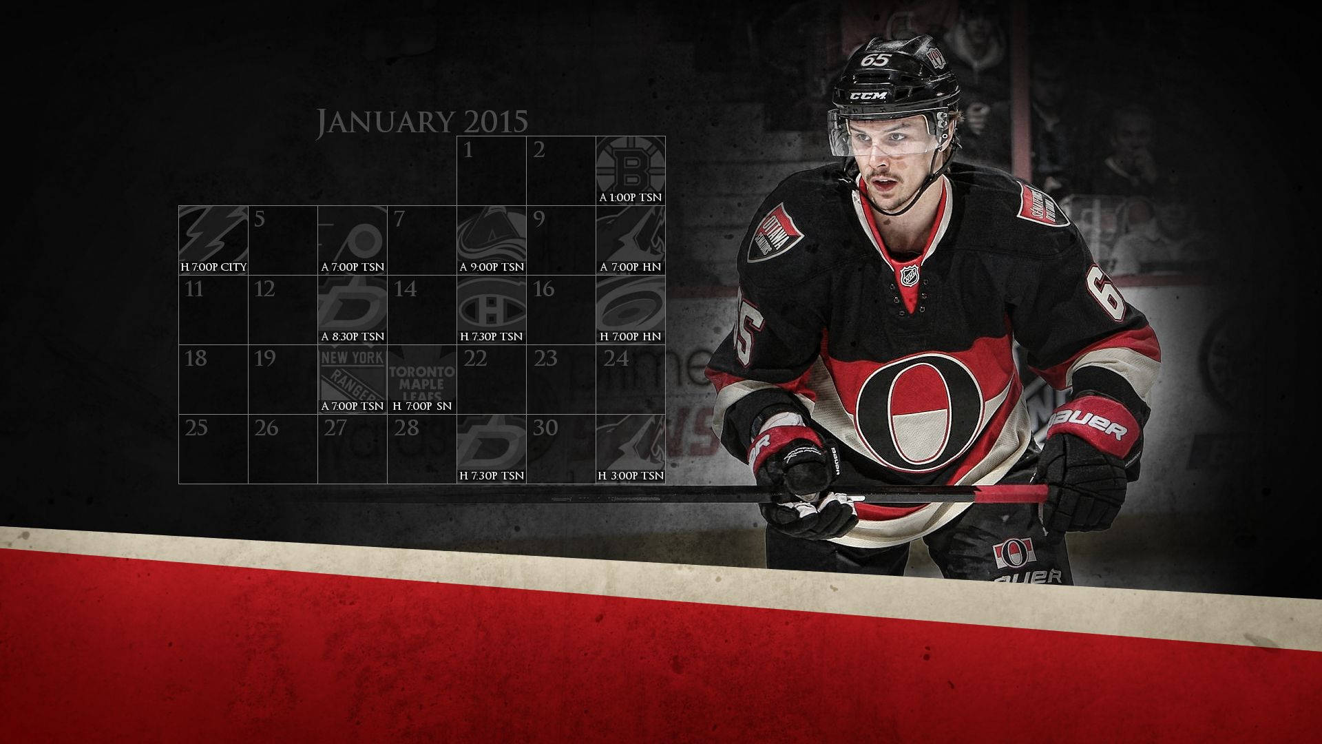 Ottawa Senators Calendar Wallpaper