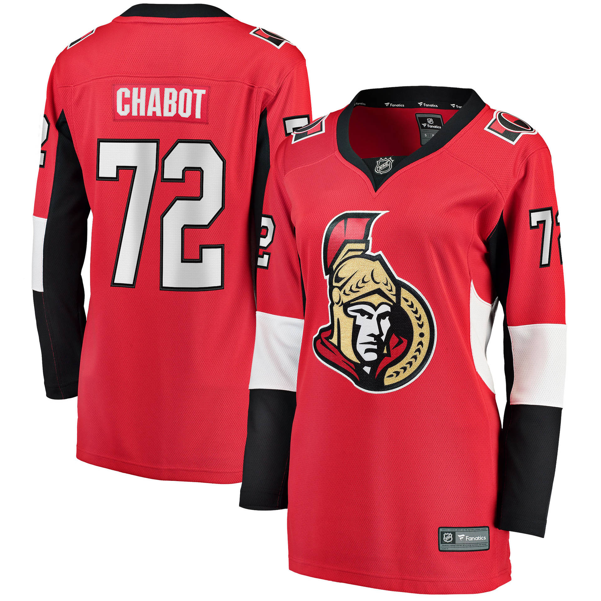 Ottawa Senators Home Jersey, #72 Chabot – Belleville Senators