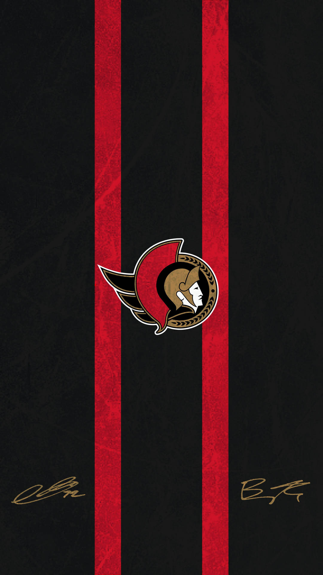 Ottawa Senators Logo With Signatures