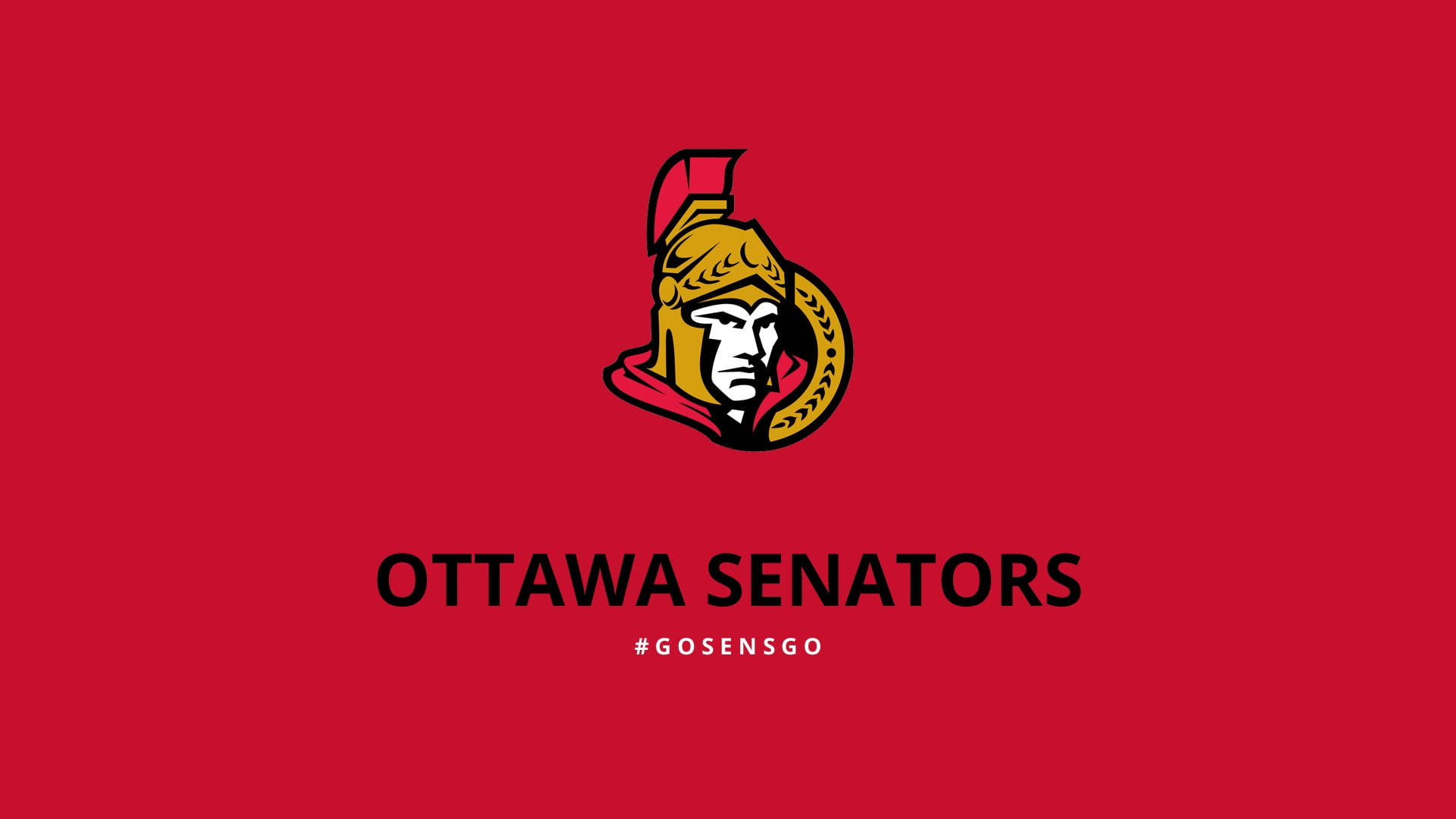 Ottawa Senators Red Poster