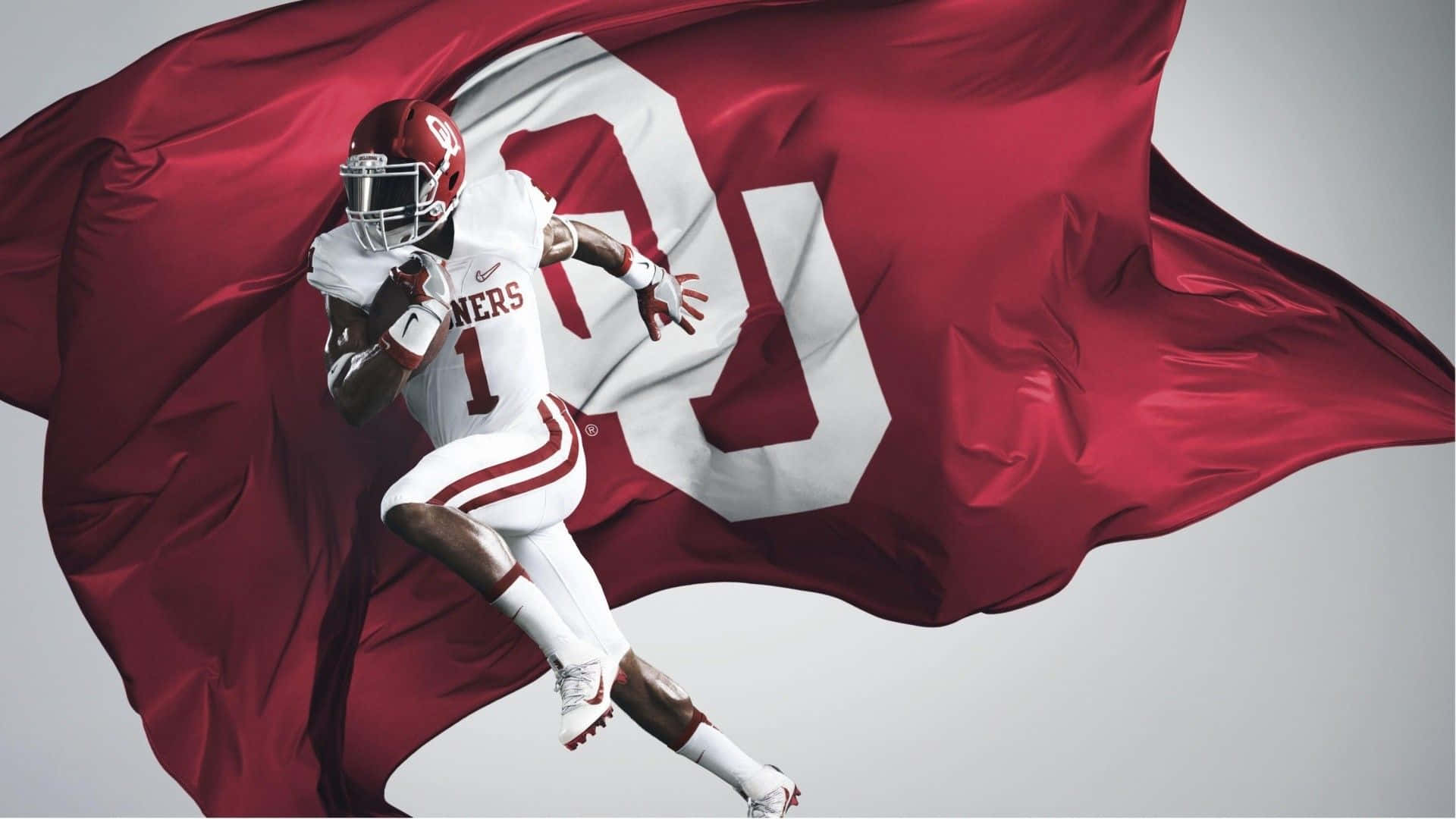 Red Flag Of OU Sooners Wallpaper