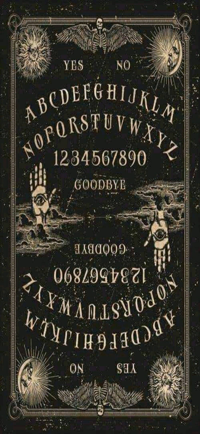 Ouija Board Horror Phone Background