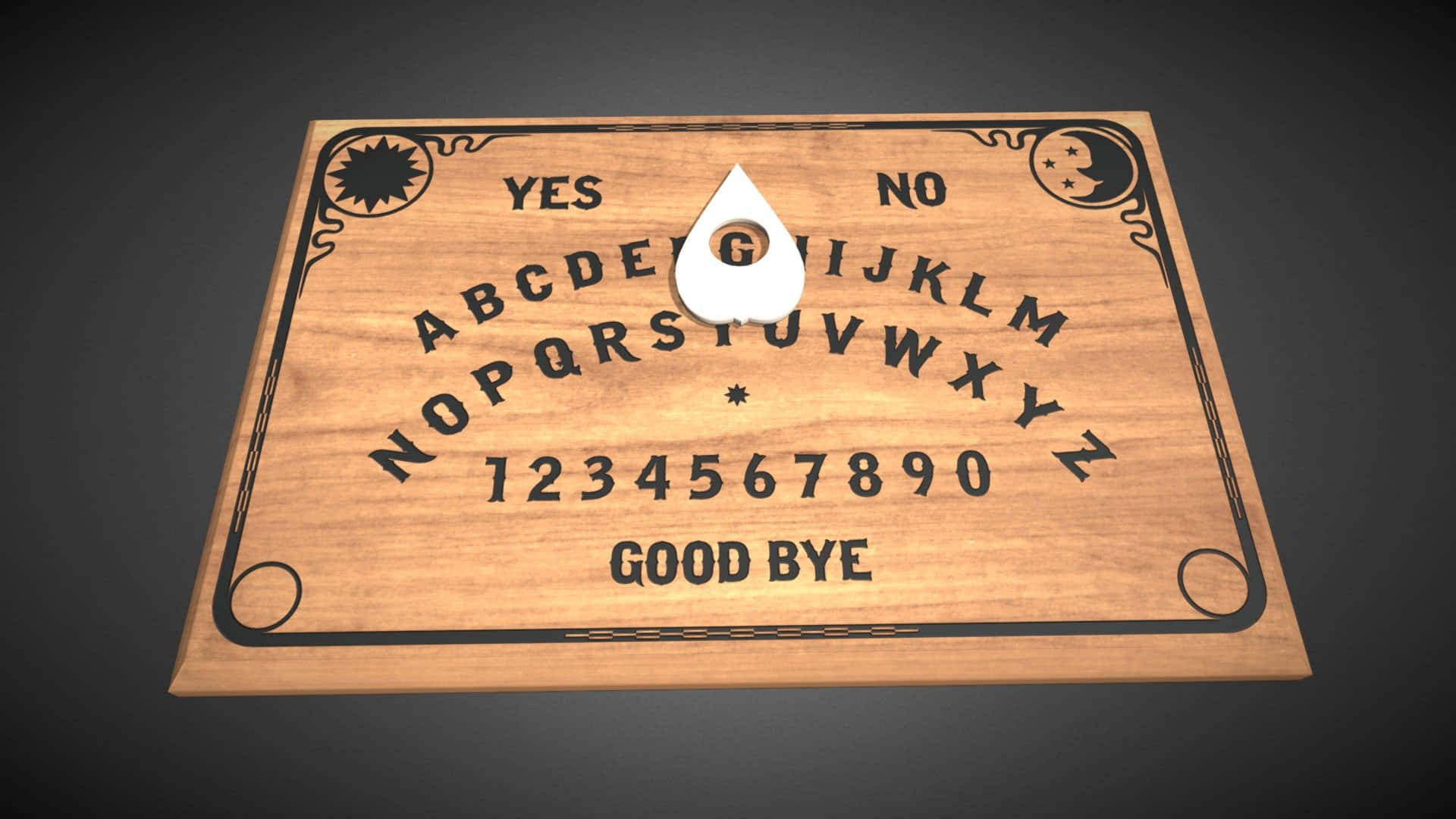 A Wooden Board With A Good Bye Sign On It
