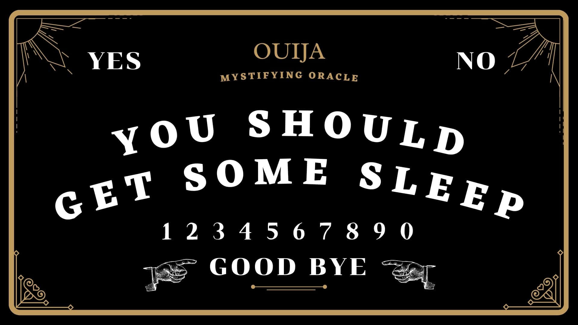 Make contact with the spirit world with this Ouija board Wallpaper