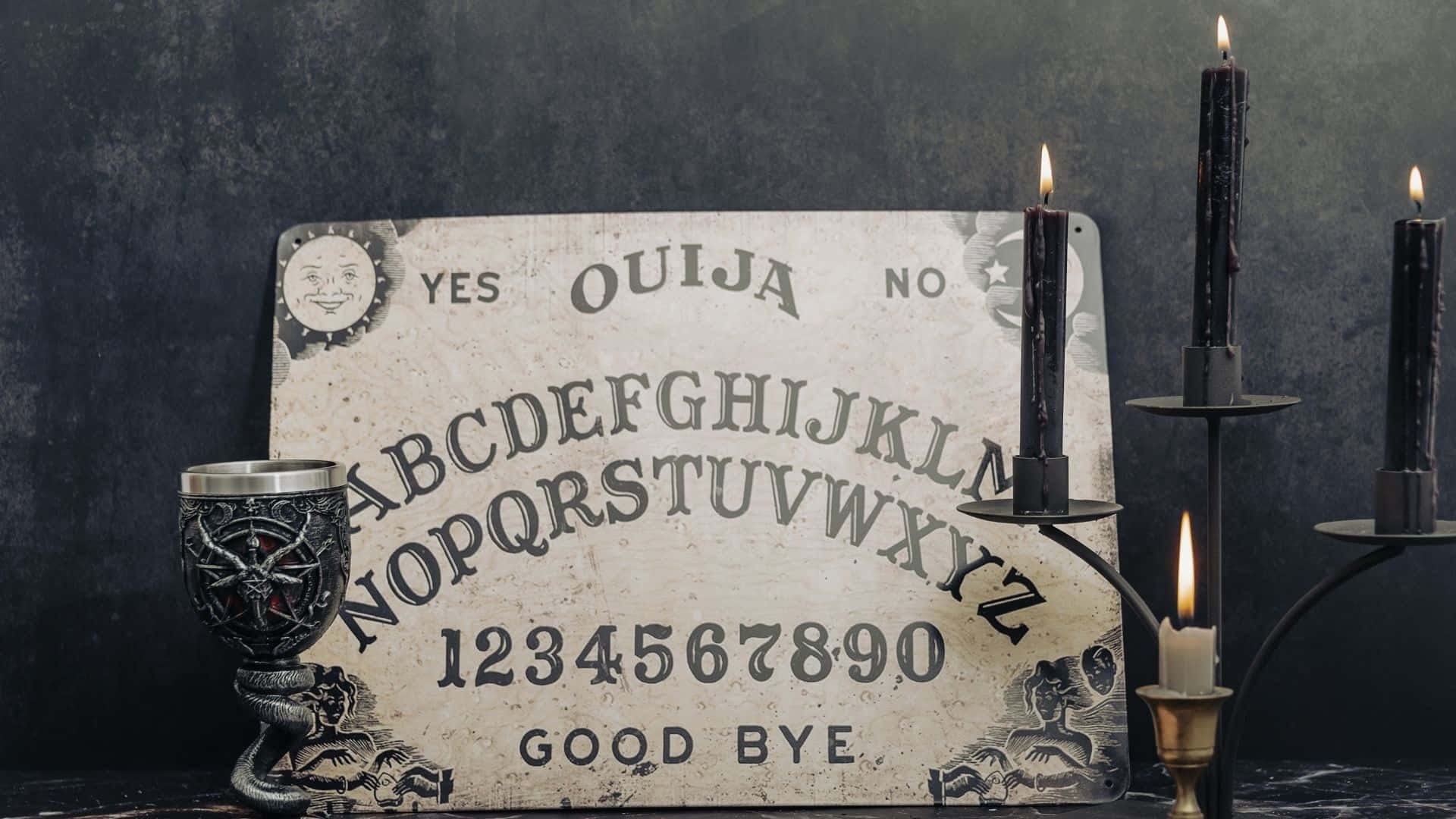 A Dusk-Lit Ouija Board Wallpaper