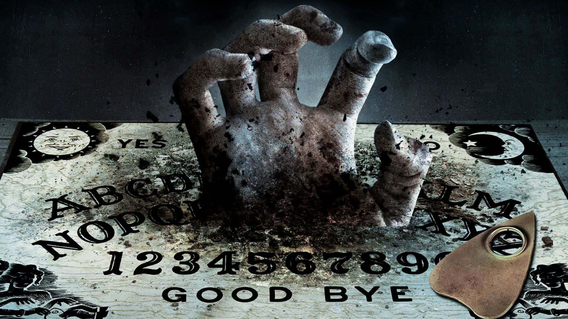 Unlock the unknown with a Ouija Board Wallpaper