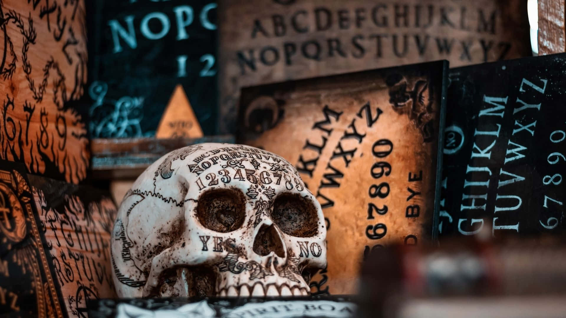 Discover the unknown with Ouija Boards Wallpaper