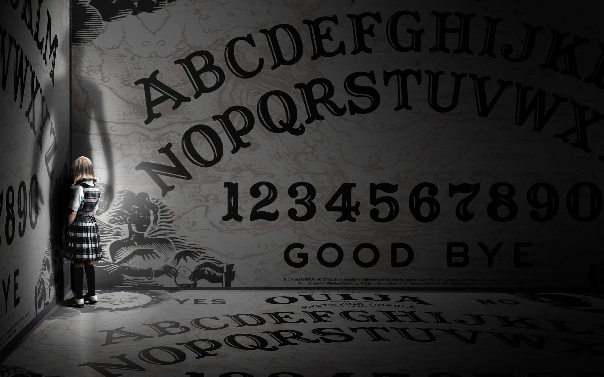 Step into the Spirit World with a Ouija Board Wallpaper