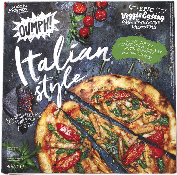 Oumph Italian Style Vegan Pizza Box PNG