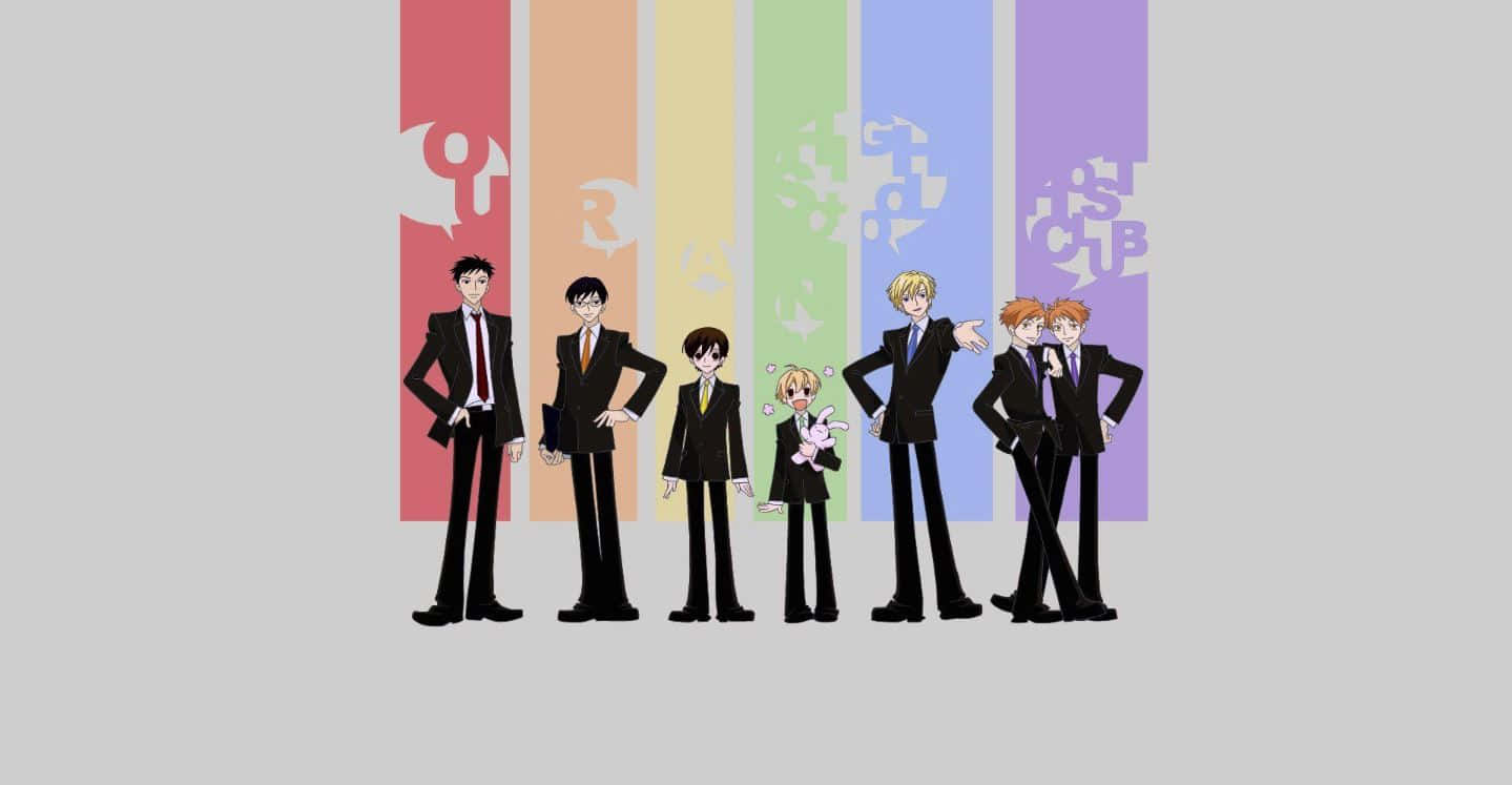 Ouran High School Host Club Characters Gathering Wallpaper