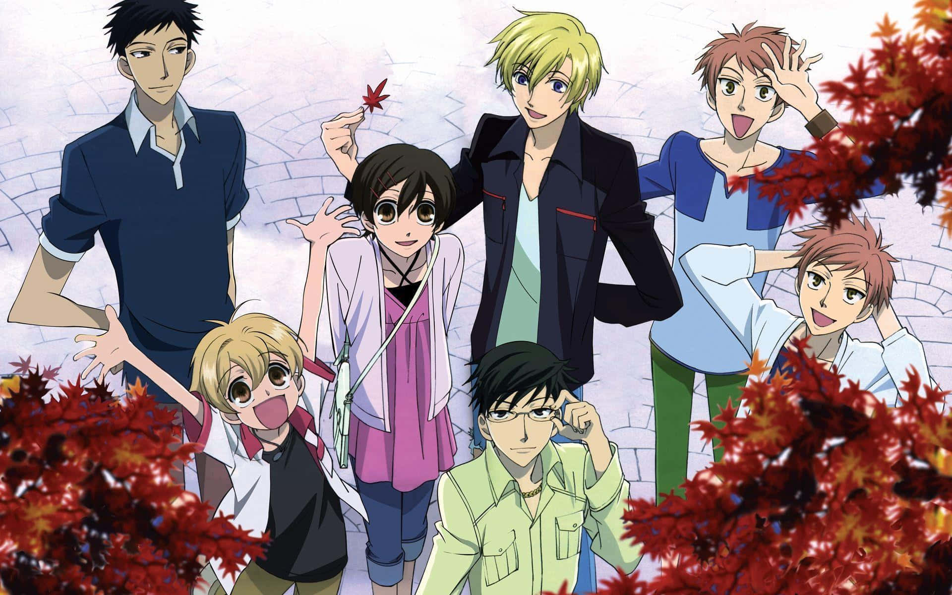 The Ouran High School Host Club Group Photo Wallpaper