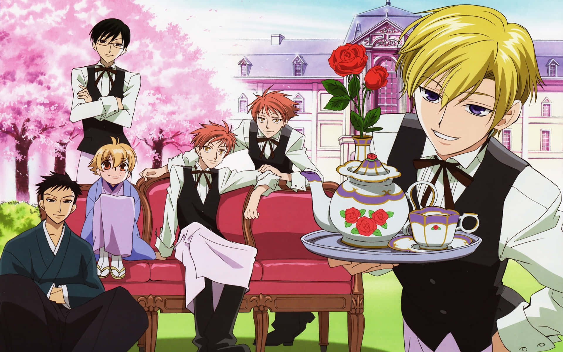 Ouran High School Host Club - Anime-taustakuva Taustakuva