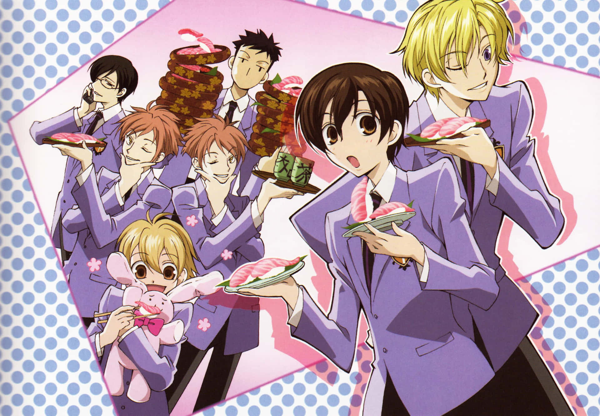 Ouran High School Host Club Anime Characters Wallpaper Wallpaper