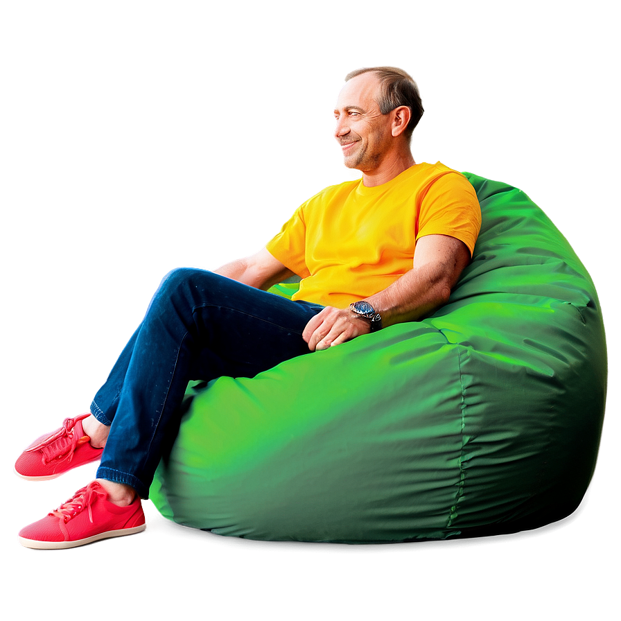 Outdoor Beanbag Relaxation Png 06202024 PNG