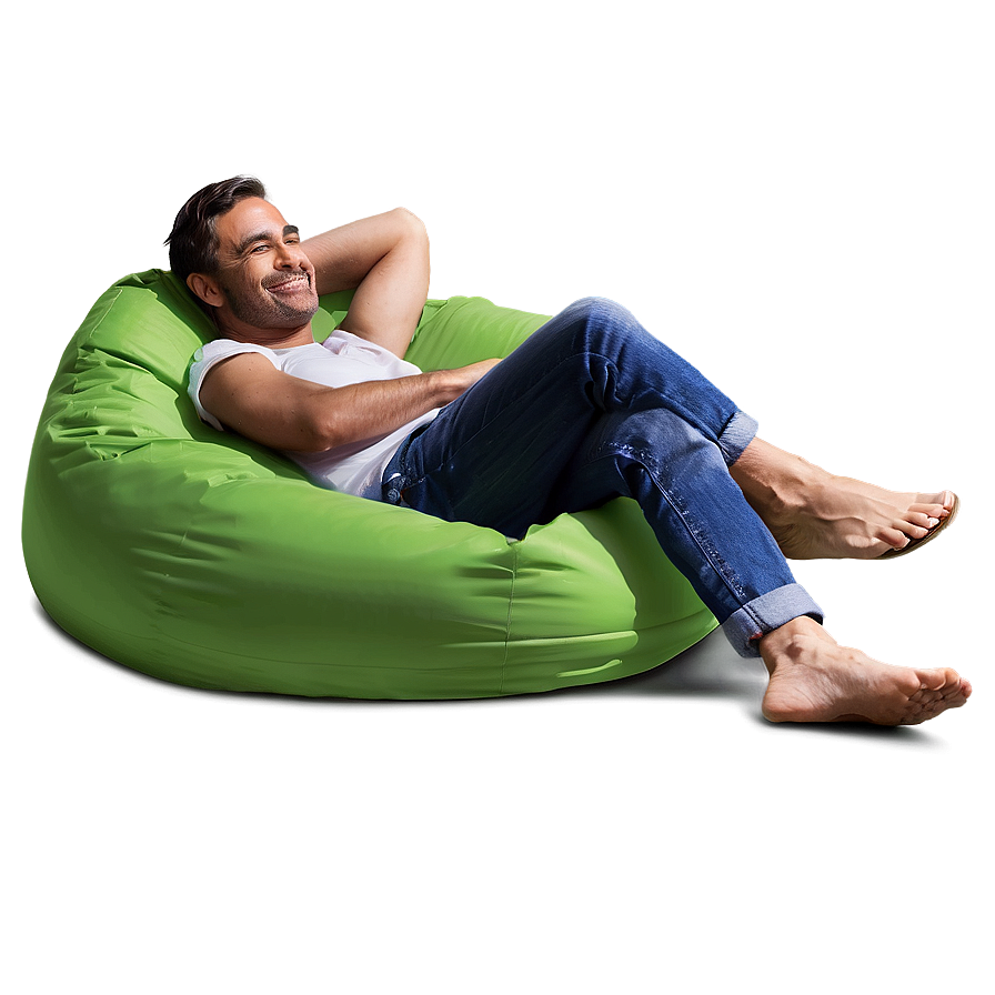 Outdoor Beanbag Relaxation Png 06202024 PNG