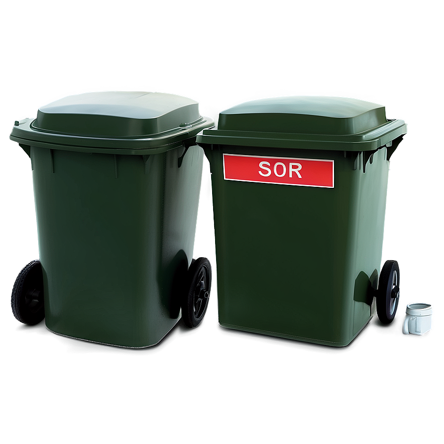 Outdoor Bin Dark Green Png 06242024 PNG