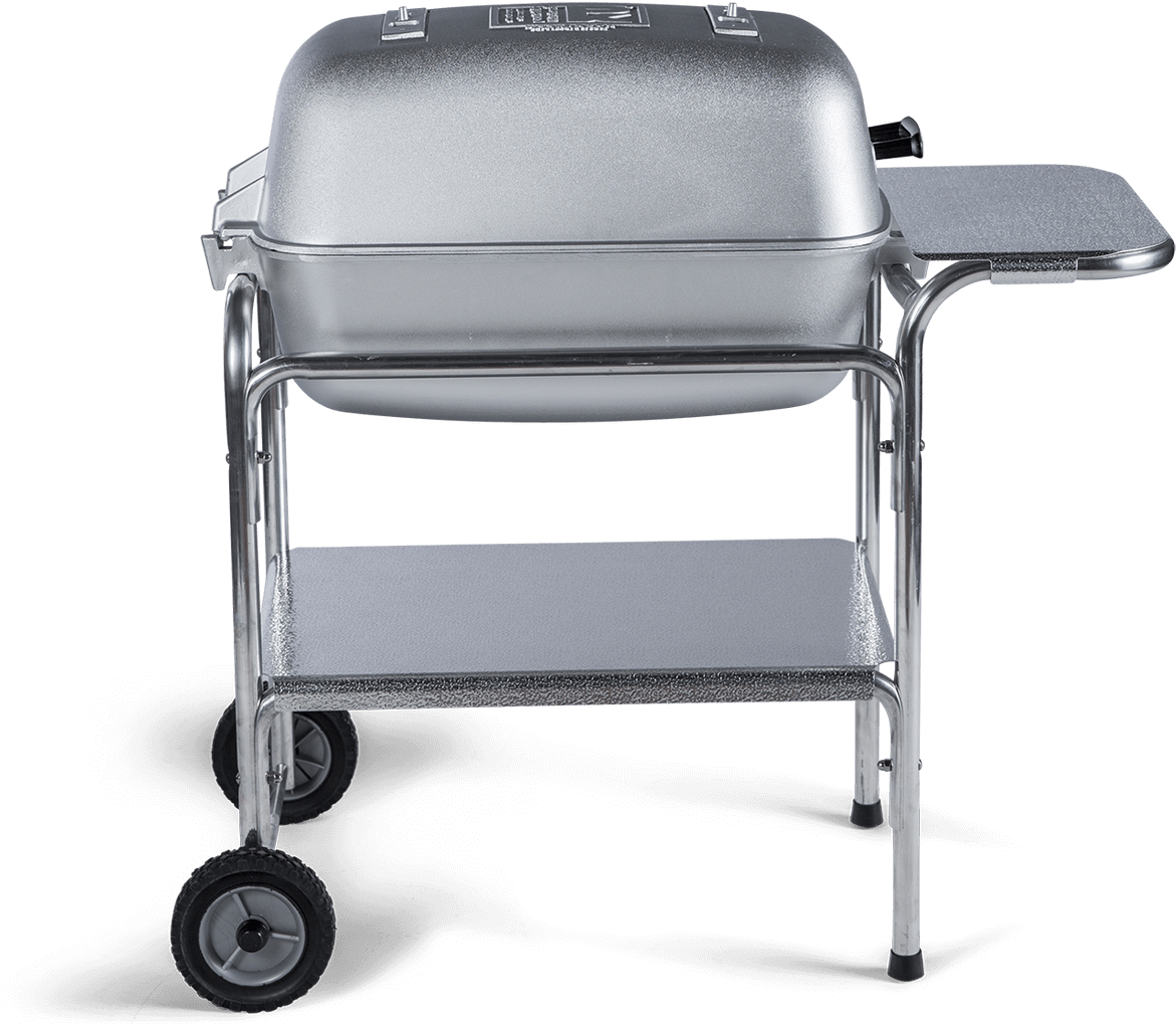 Outdoor Charcoal Grillwith Wheels PNG