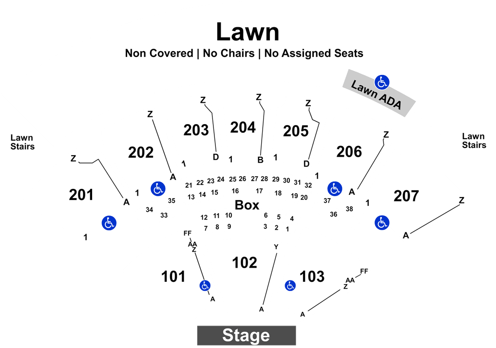 Outdoor Concert Seating Chart PNG