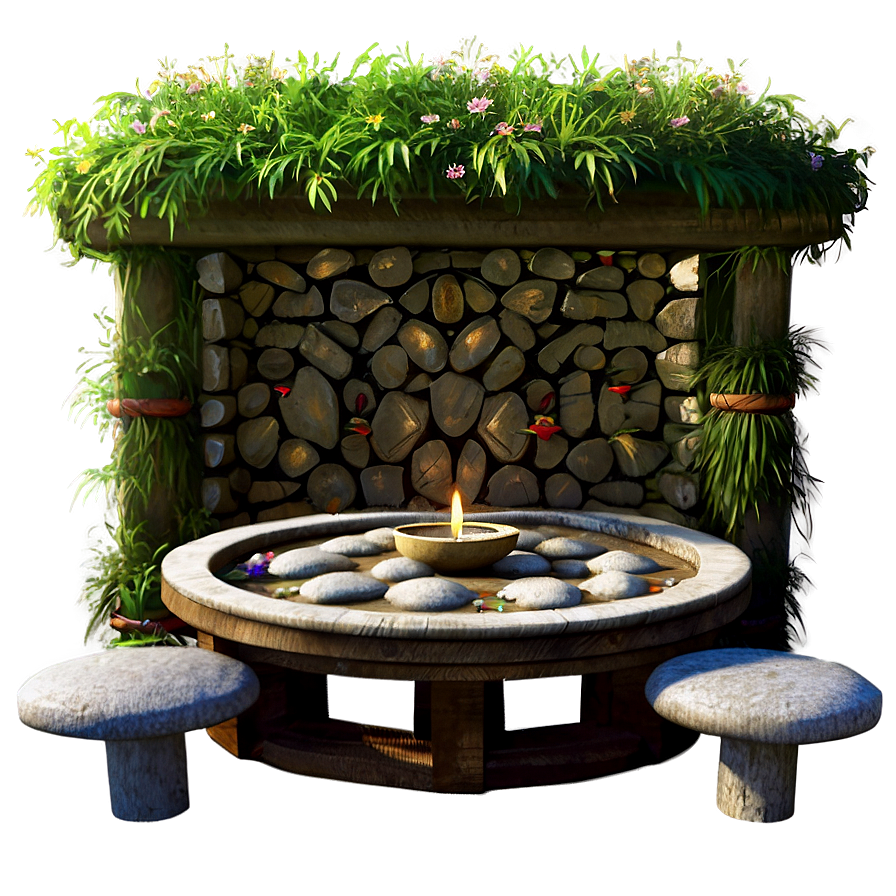 Outdoor Garden Altar Png 25 PNG