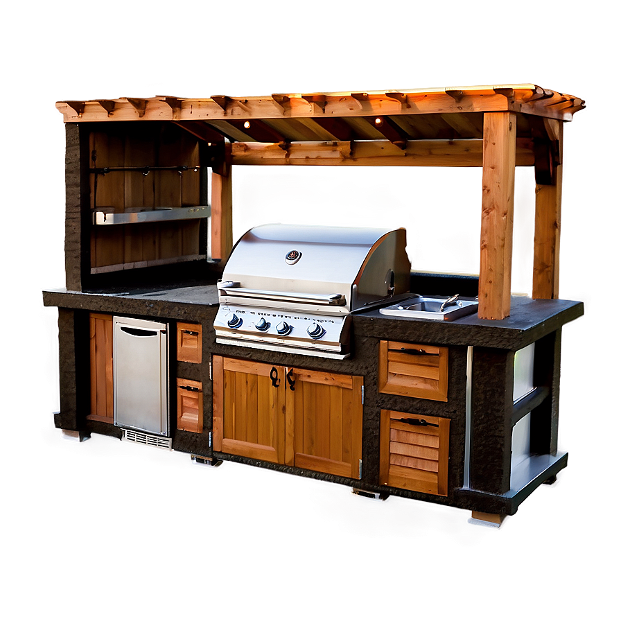 Outdoor Kitchen Setup Png 05242024 PNG