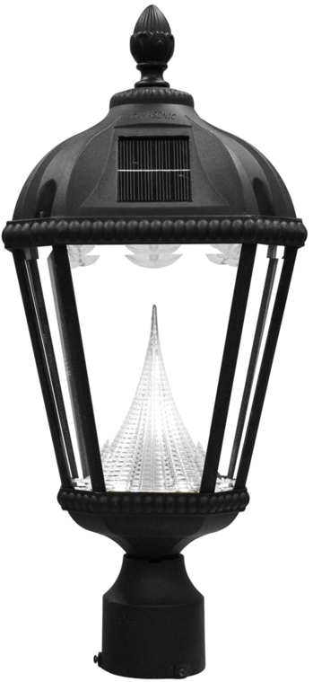 Outdoor Lamp Post With Bridge Reflection PNG