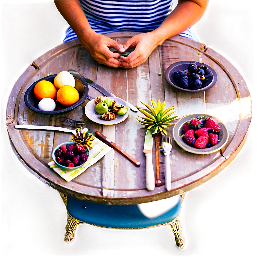 Outdoor Table Top View Png 29 PNG