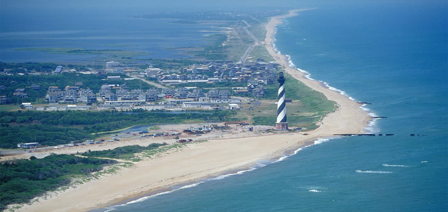 A breathtaking view of the Outer Banks coastline