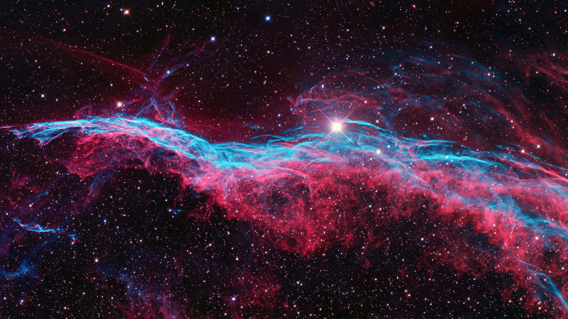 Stunning Red Outer Space Wallpaper