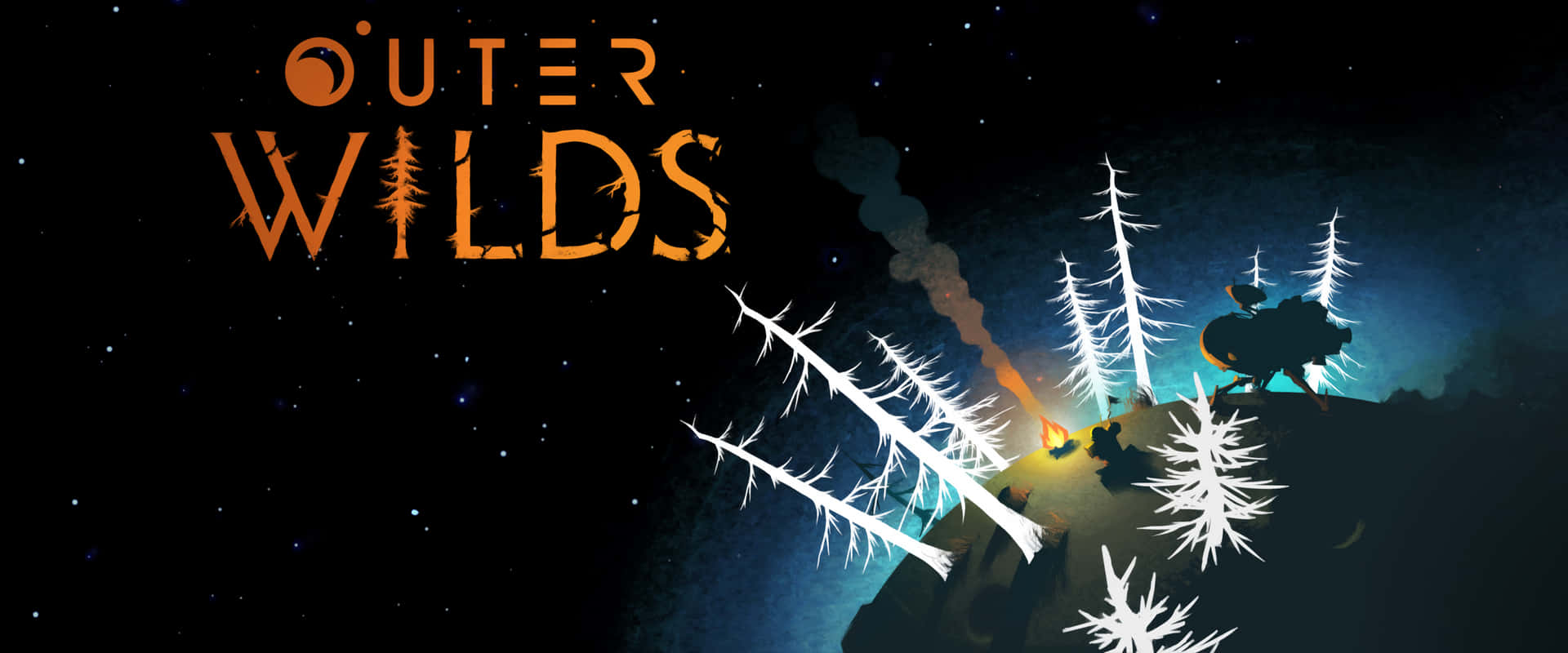 White Trees In Outer Wilds Forest Wallpaper