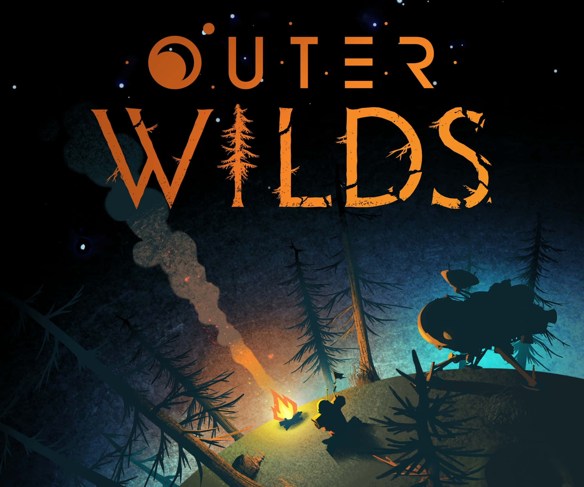 Outer Wilds Title On Poster Wallpaper
