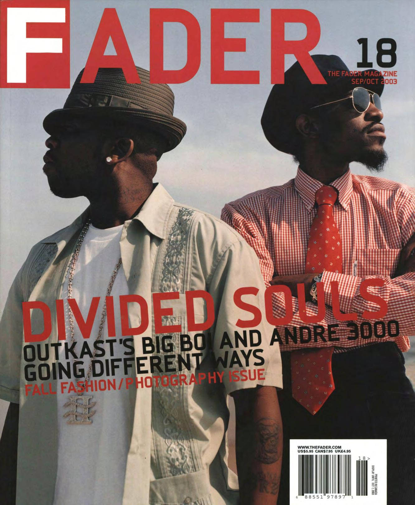 Outkast Fader Magazine Cover Big Boi Andrei 3000 Background